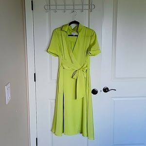Tahari Key lime dress